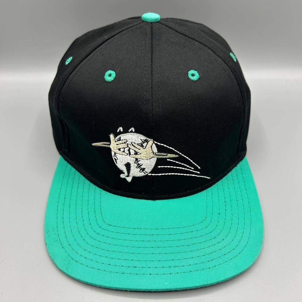 Minor League‎ Baseball Hat Men Black Embroidered Cameron Sports Snap Back Cap